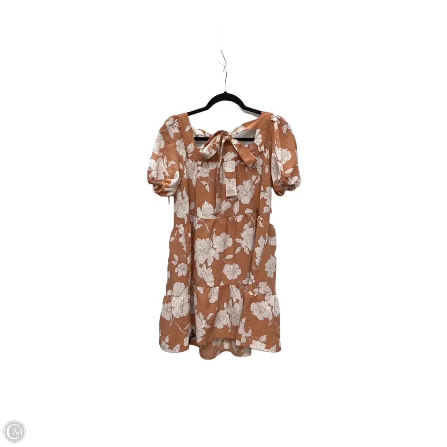 Dress Casual Short By Blu Pepper In Orange, Size: S