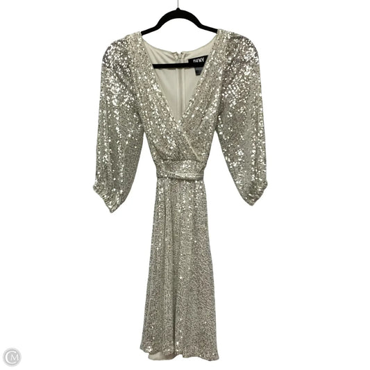 Dress Party Short By Dkny In Cream, Size: 2
