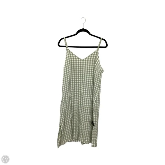 Dress Casual Midi By Universal Thread In Green, Size: L