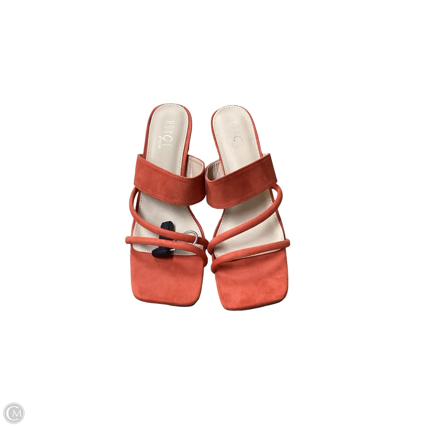 Shoes Heels Block By Rouge In Orange, Size: 10