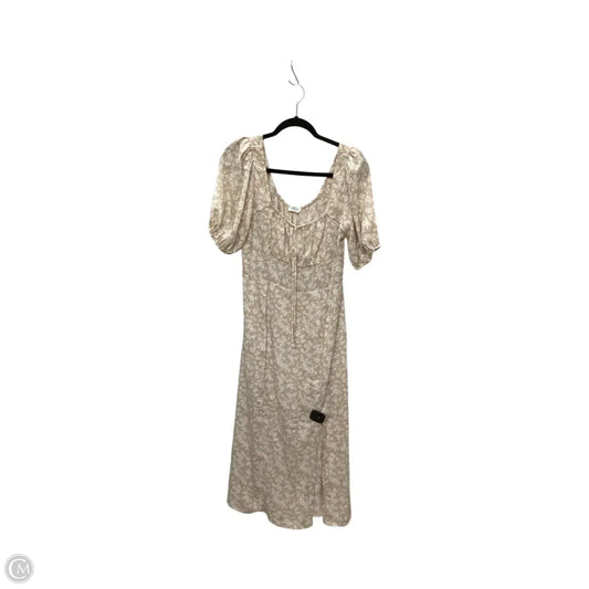 Dress Casual Midi By Sienna Sky In Beige, Size: L