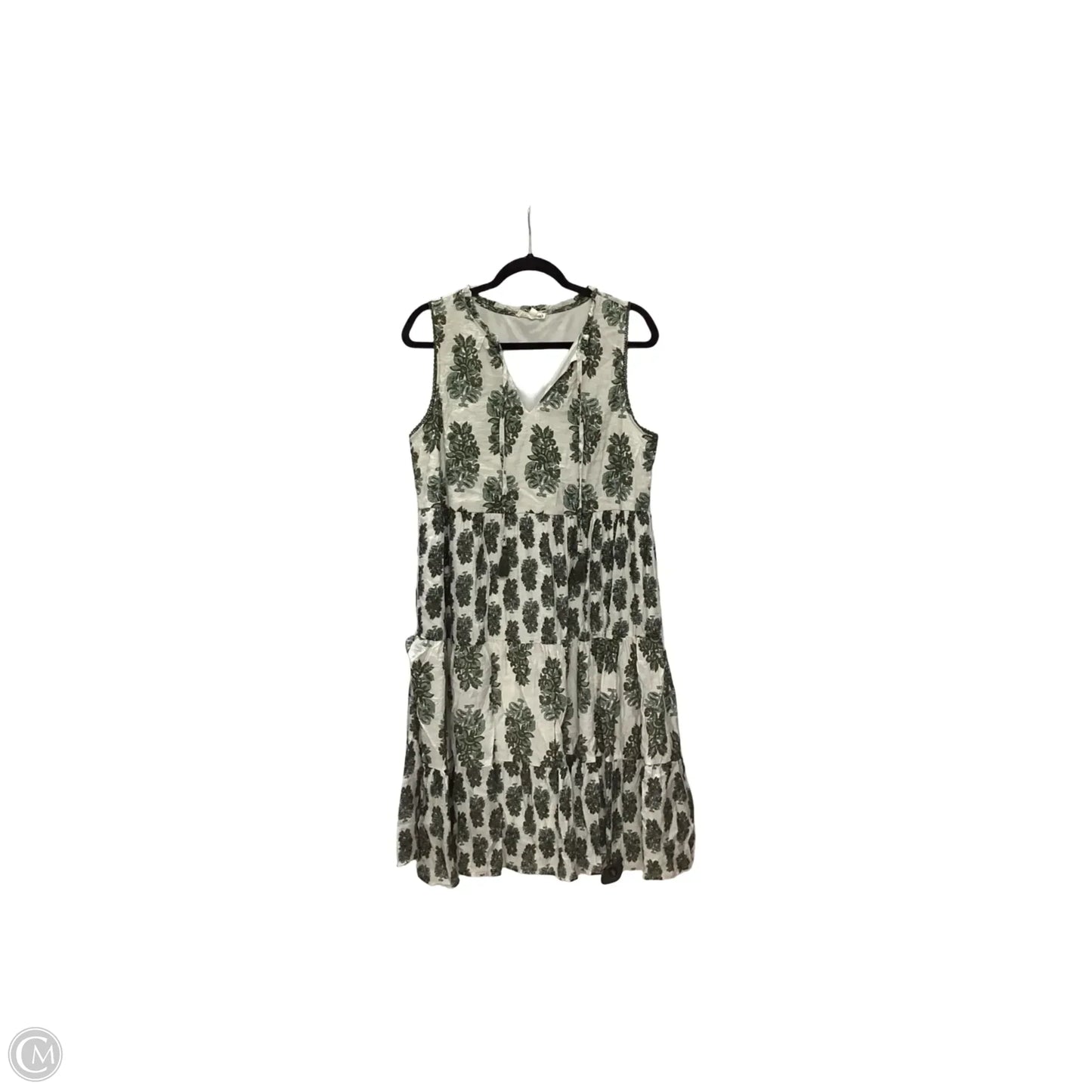 Dress Casual Midi By Hope Spring In Floral Print, Size: L