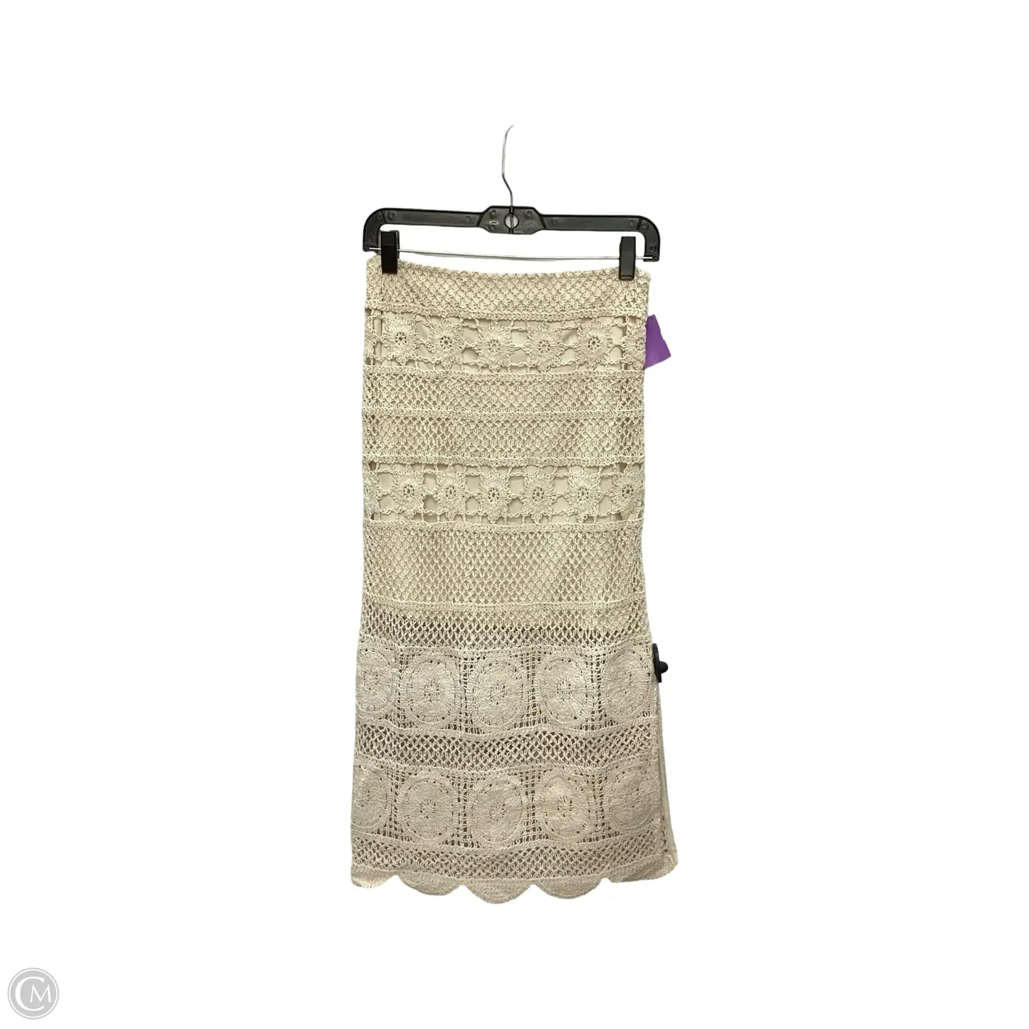 Skirt Midi By Idem Ditto In Tan, Size: S