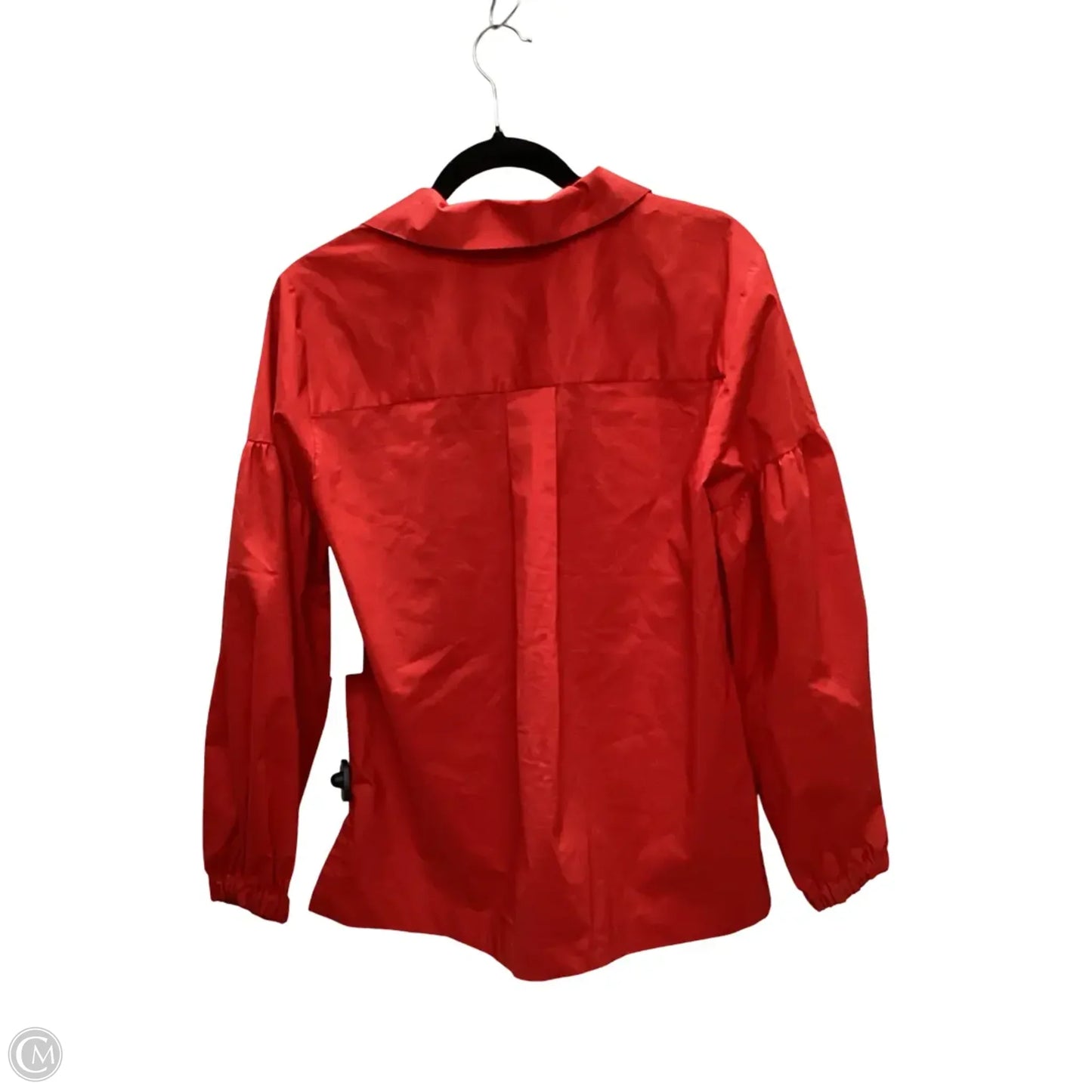 Designer Blouse Long Sleeve By Hinson Wu In Red, Size: S