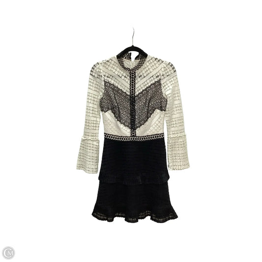 Dress Party Short By Gianni Bini In Black & White, Size: Xs