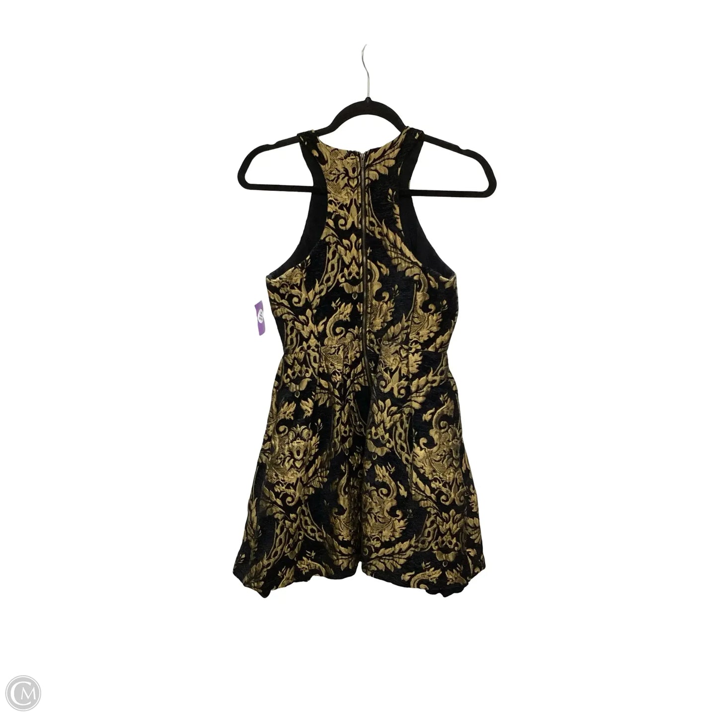 Dress Party Short By Gianni Bini In Black & Gold, Size: Xs