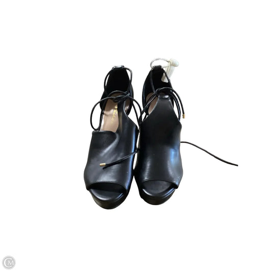 Sandals Heels Platform By Fashare In Black, Size: 8.5
