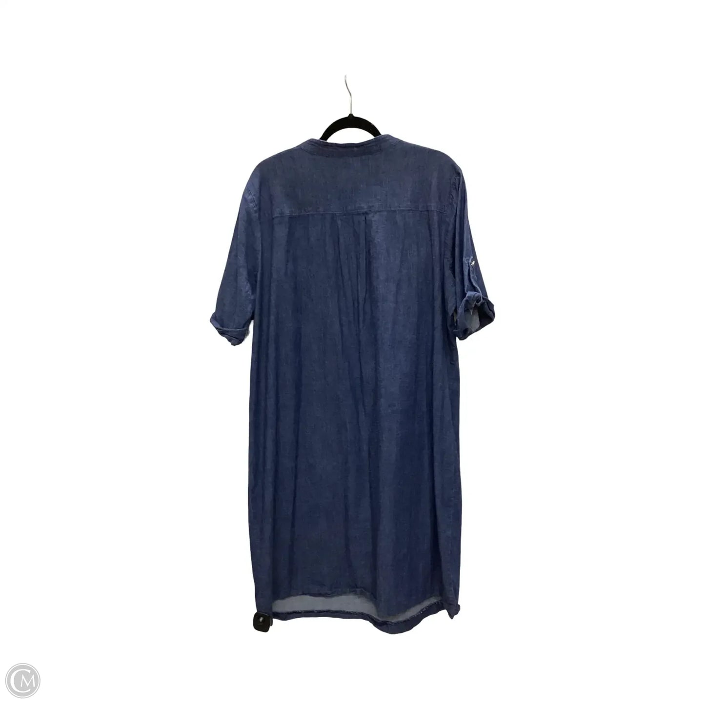 Dress Casual Short By Anne Klein In Blue Denim, Size: 2x