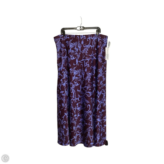 Skirt Midi By Soft Surroundings In Purple, Size: 1x