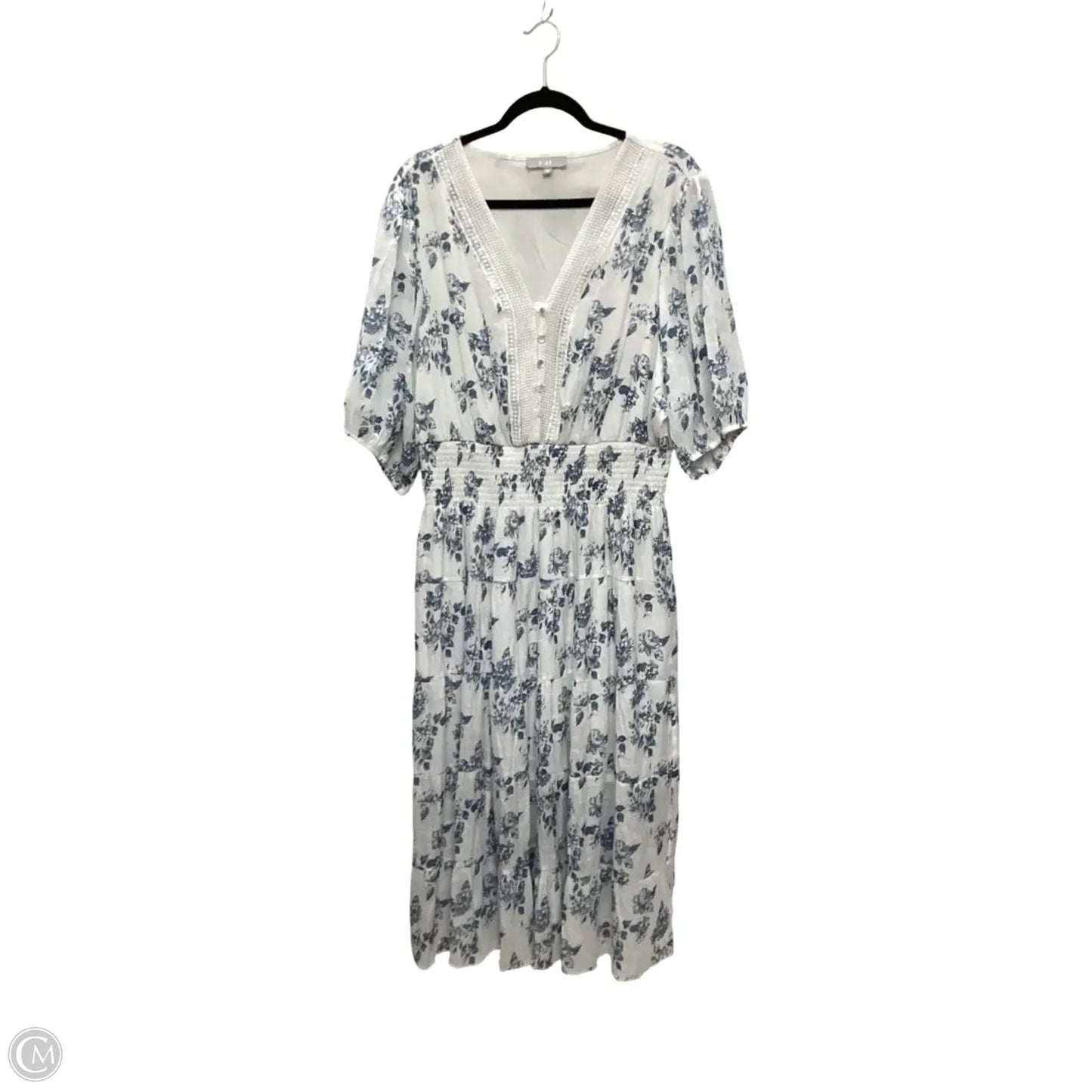 Dress Casual Midi By J Gee In Floral Print, Size: 3x