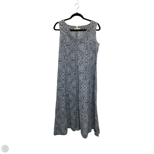 Dress Casual Maxi By Coldwater Creek In Geometric Pattern, Size: M