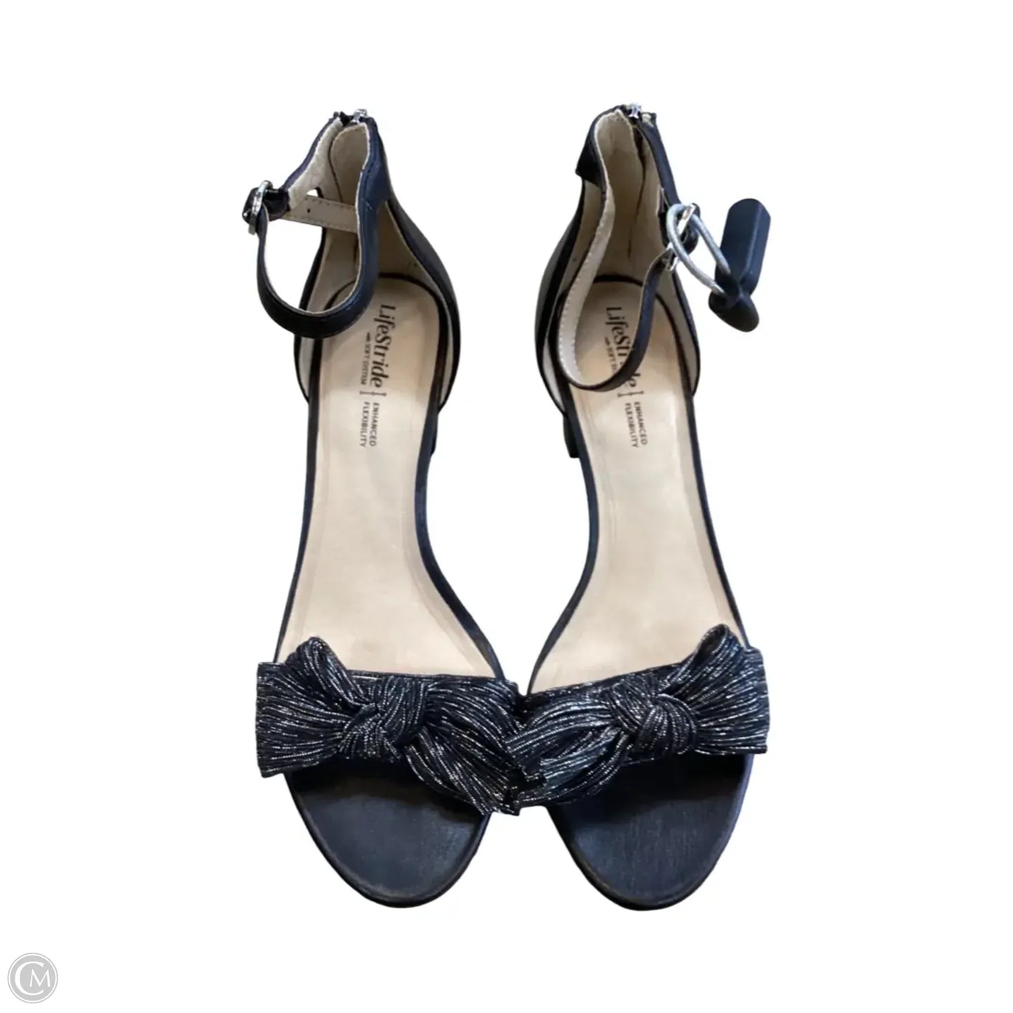Sandals Heels Block By Life Stride In Black, Size: 8.5