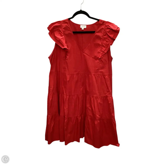 Dress Casual Short By Lovelo In Red, Size: 3x