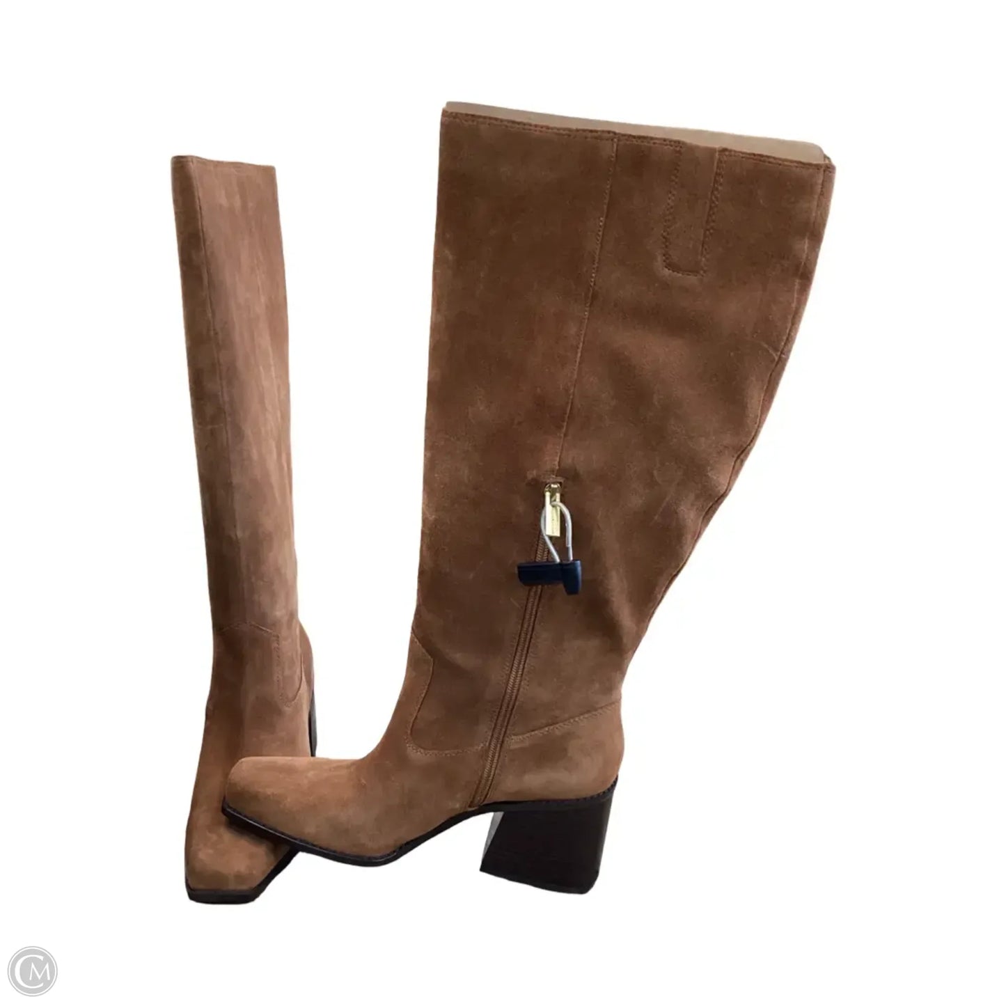 Boots Knee Heels By Vince Camuto In Brown, Size: 11