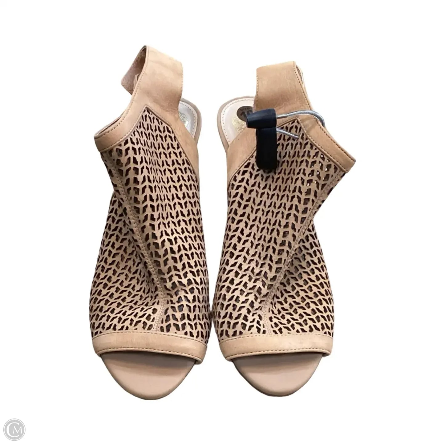 Sandals Heels Block By Vince Camuto In Tan, Size: 10