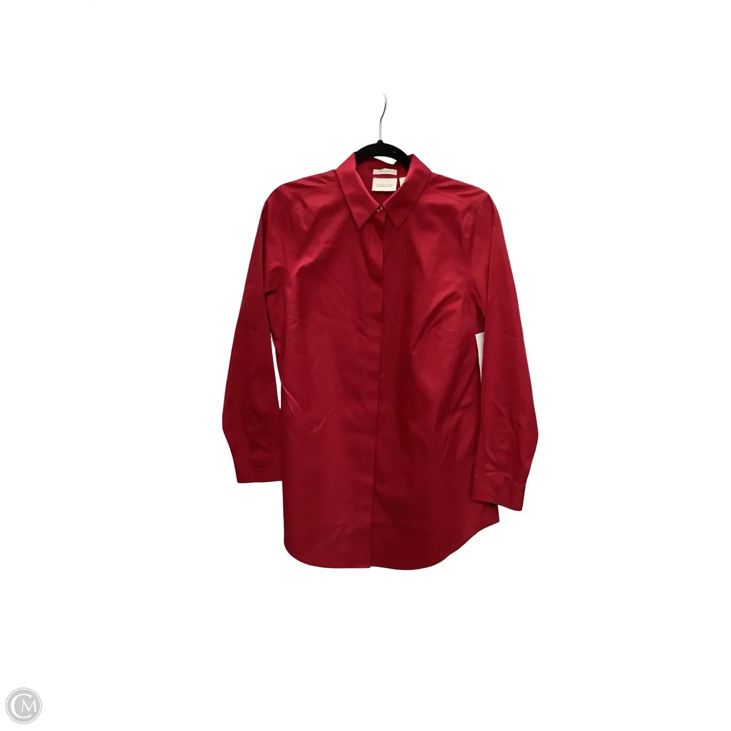 Blouse 3/4 Sleeve By Chicos In Red, Size: 0