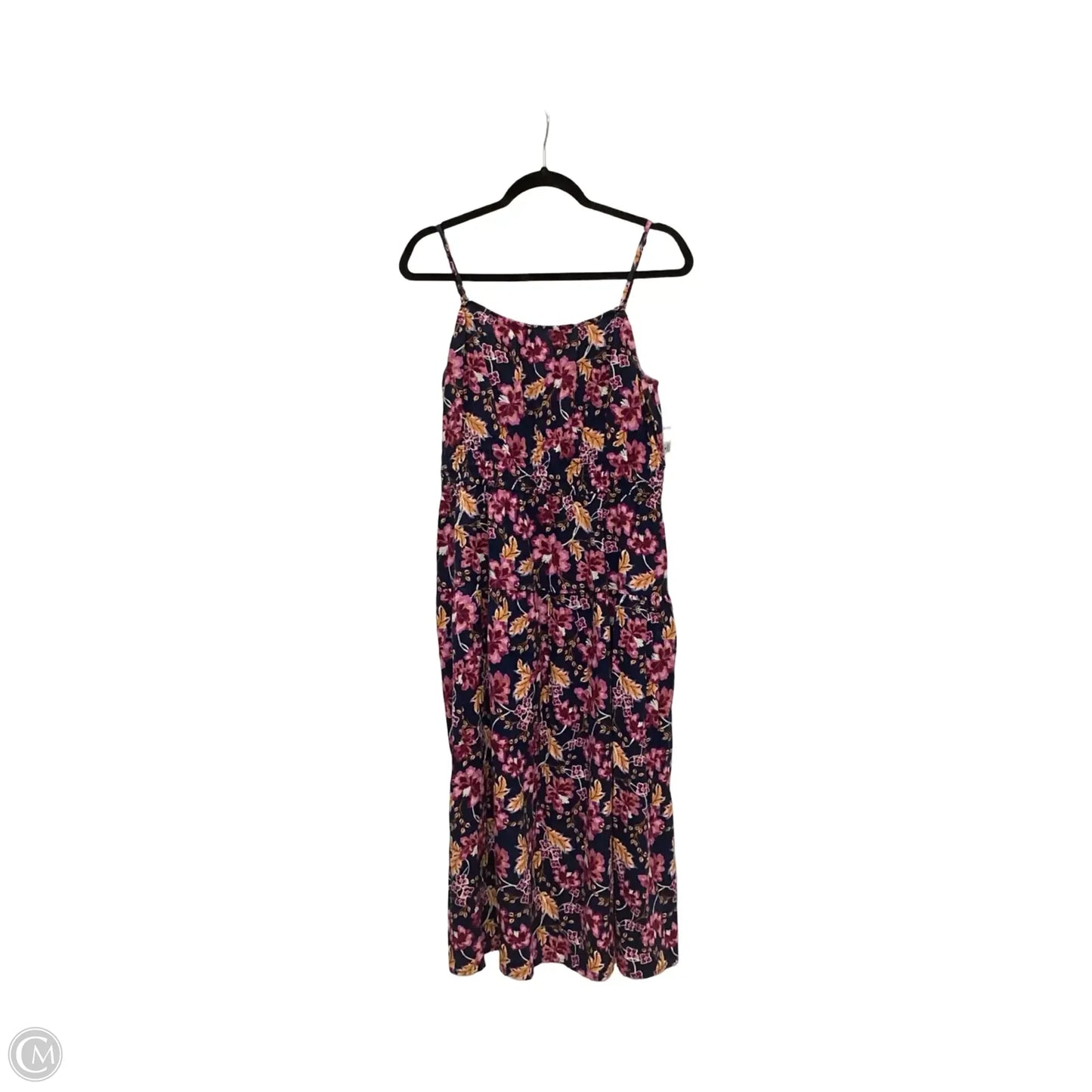 Dress Casual Midi By Old Navy In Floral Print, Size: L