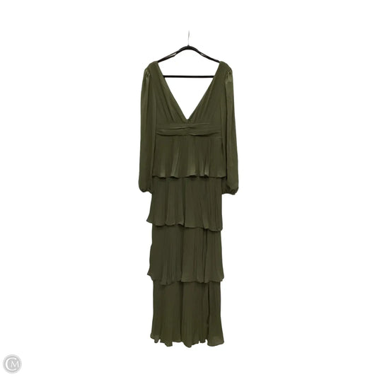 Dress Party Long By Lulus In Green, Size: L