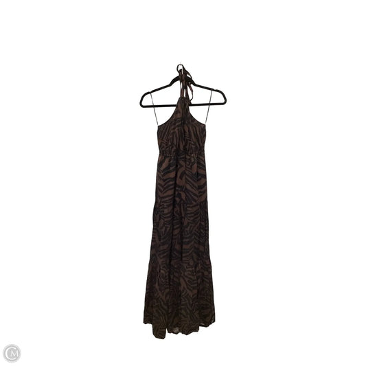 Dress Casual Maxi By Nicole Miller In Brown, Size: M