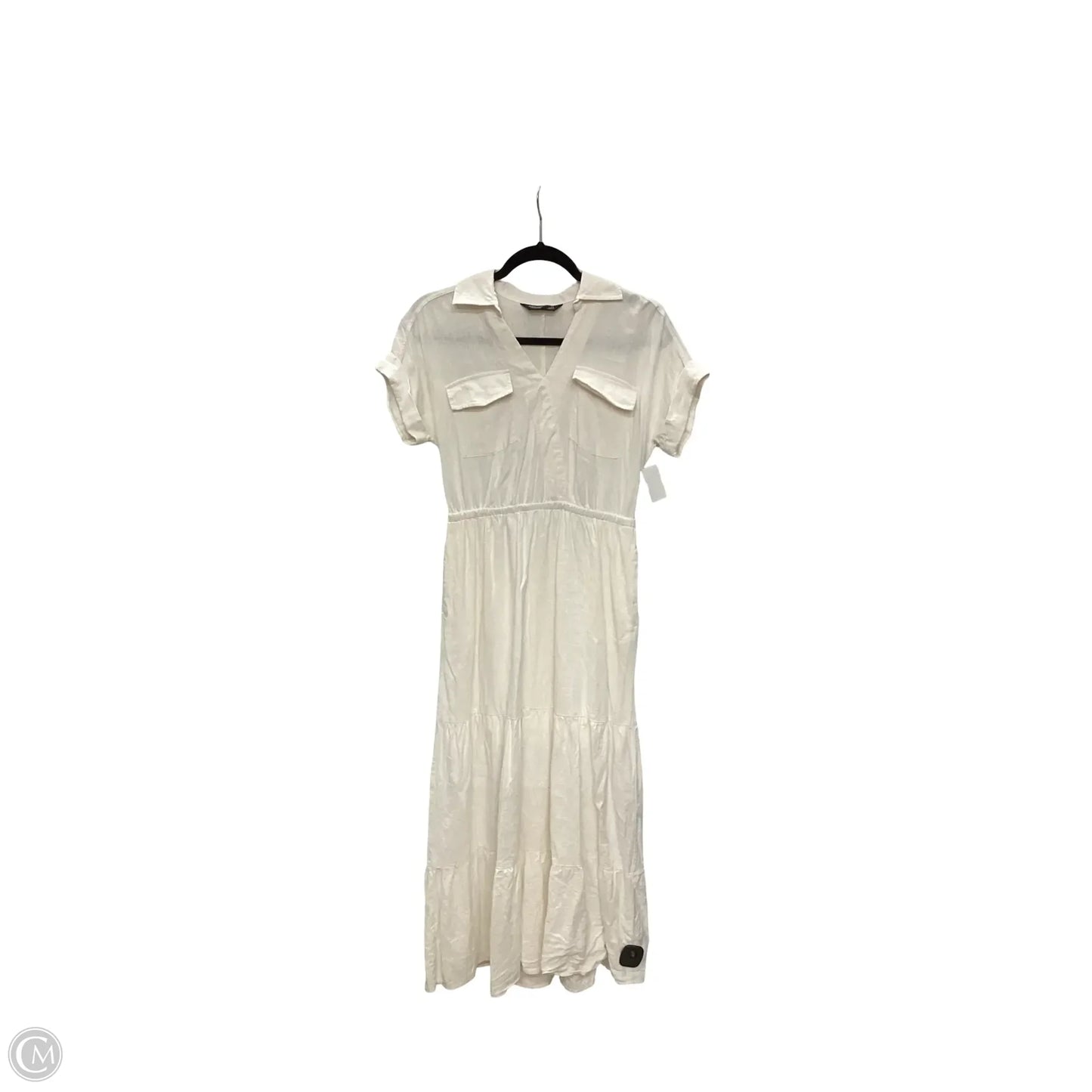 Dress Casual Midi By Simply Vera In Cream, Size: Xs