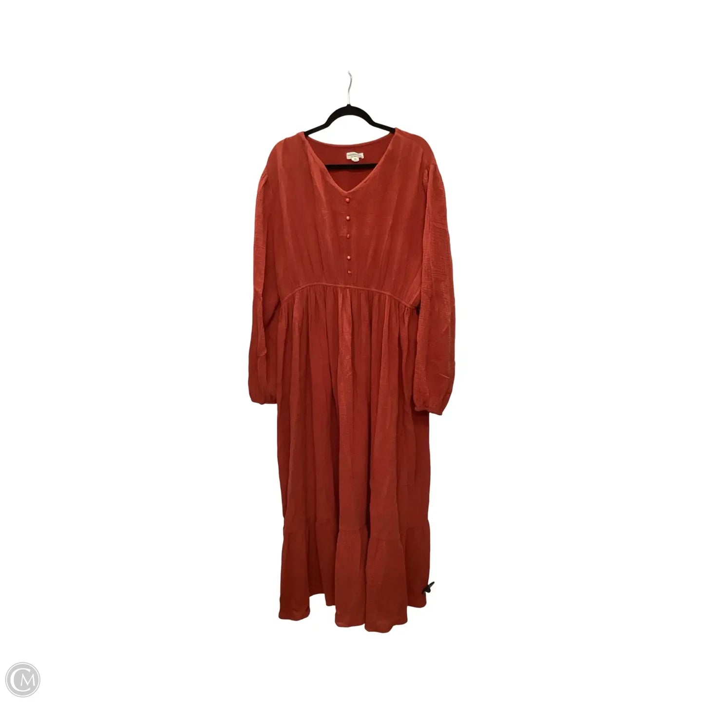 Dress Casual Maxi By Chicsoul In Red, Size: 3x