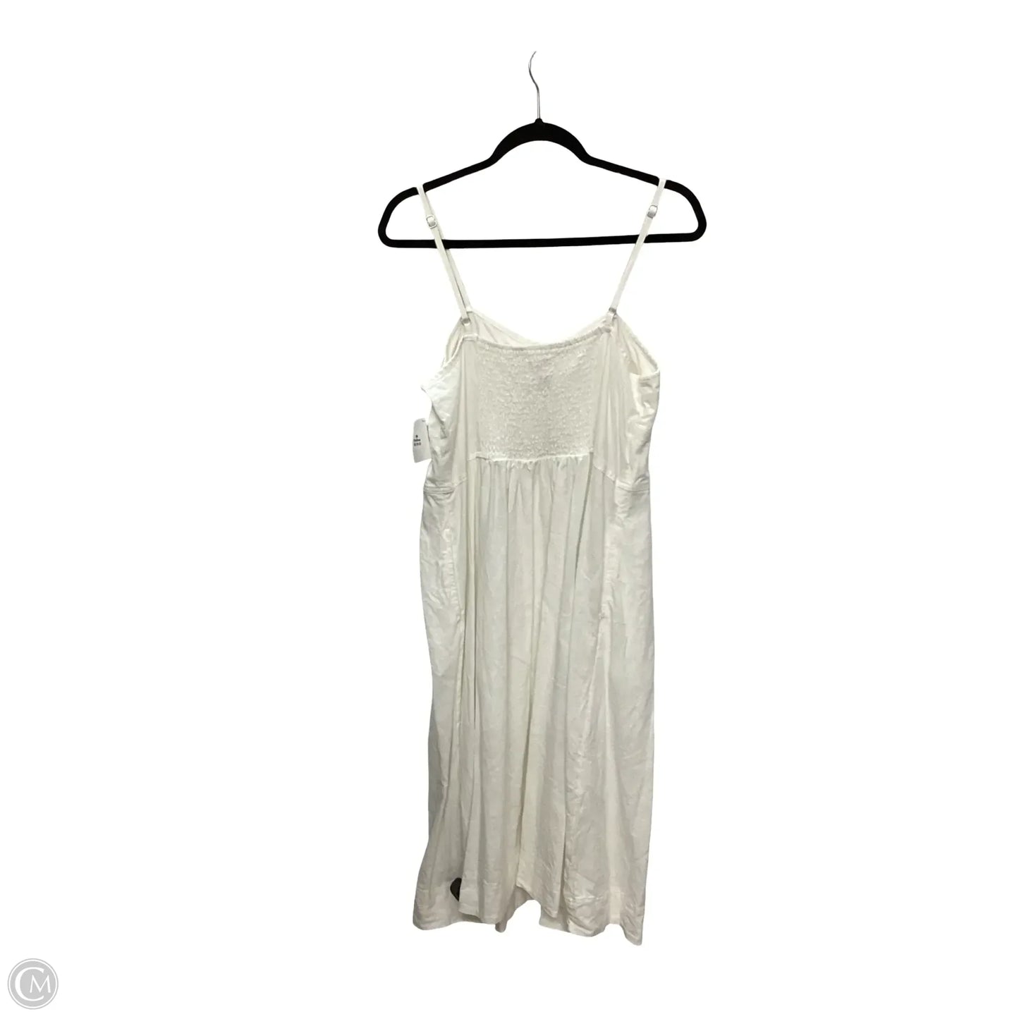 Dress Casual Midi By Universal Thread In White Denim, Size: L