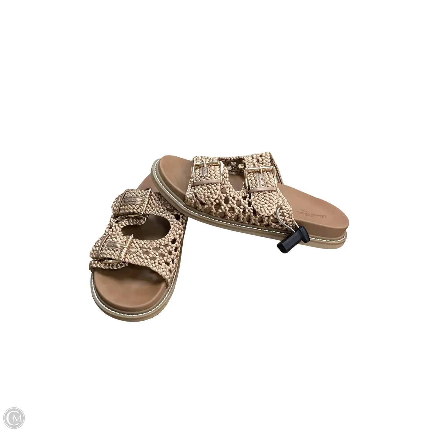 Sandals Flats By Universal Thread In Gold, Size: 9