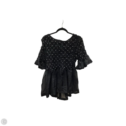 Blouse Short Sleeve By Maeve In Black, Size: Xl