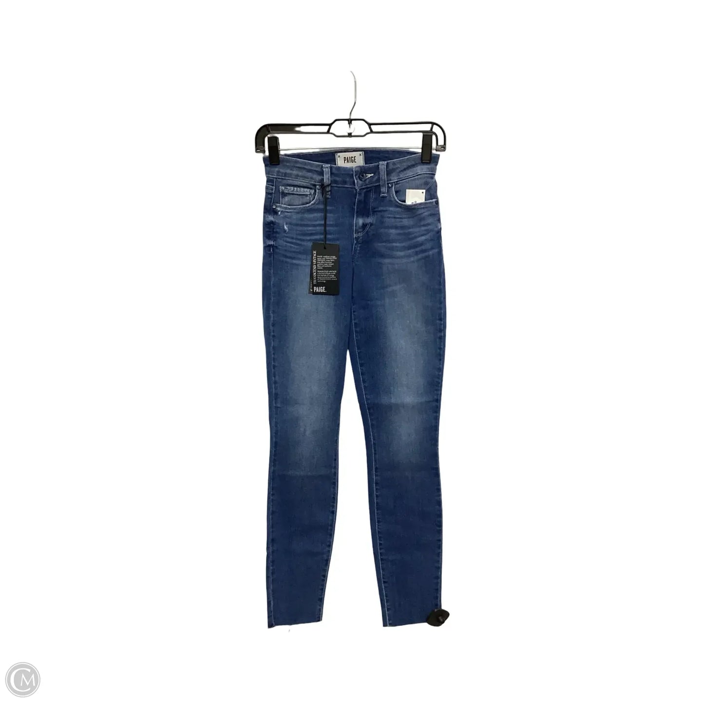 Jeans Skinny By Paige In Blue Denim, Size: 0