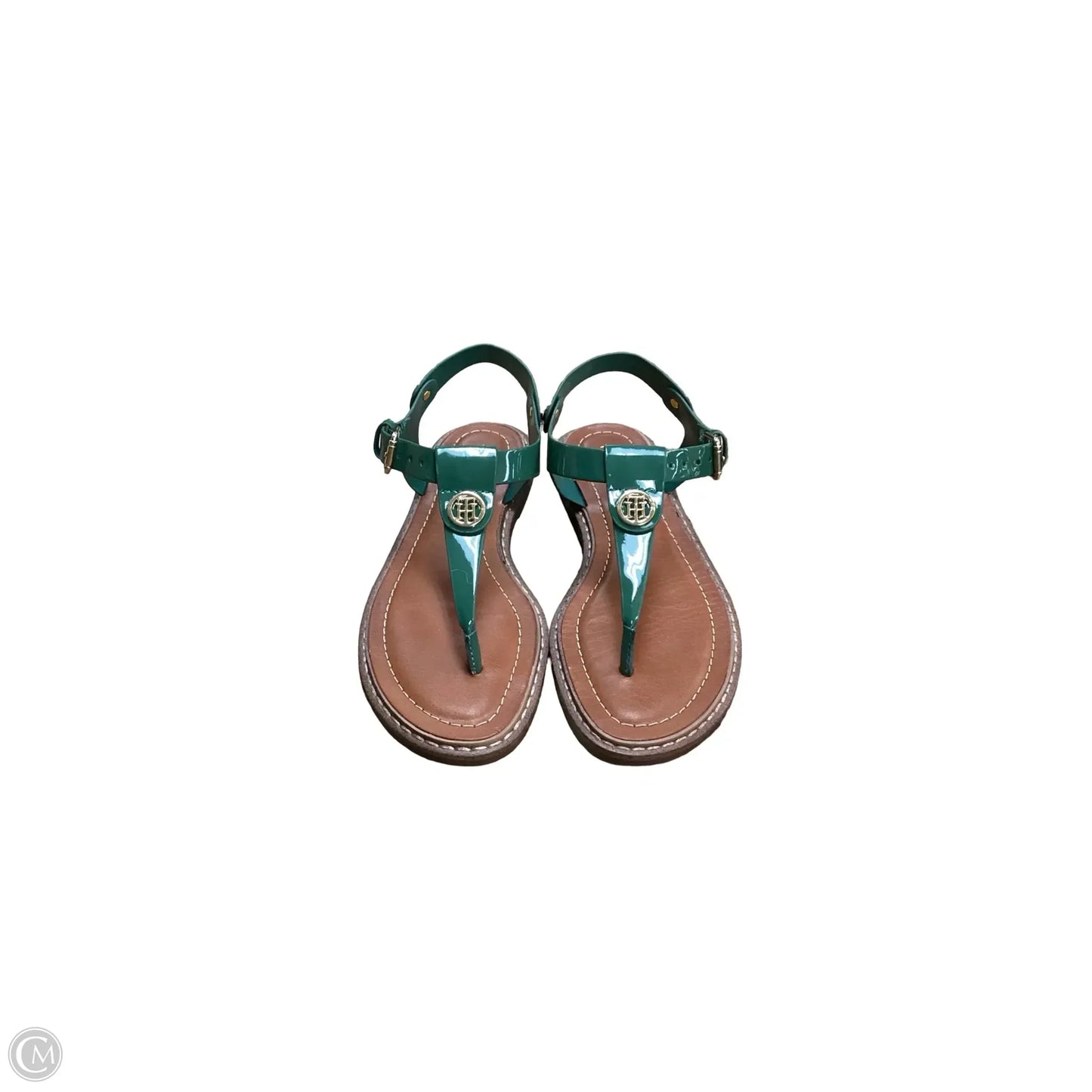 Sandals Flats By Tommy Hilfiger In Green, Size: 6