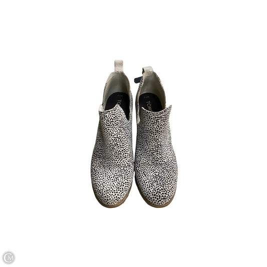 Boots Ankle Heels By Toms In Animal Print, Size: 7.5