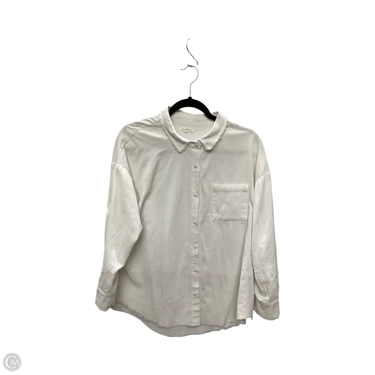 Jacket Shirt By Baevely In White, Size: S