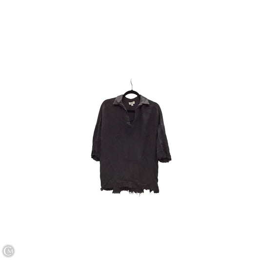Blouse Short Sleeve By Umgee In Grey, Size: S