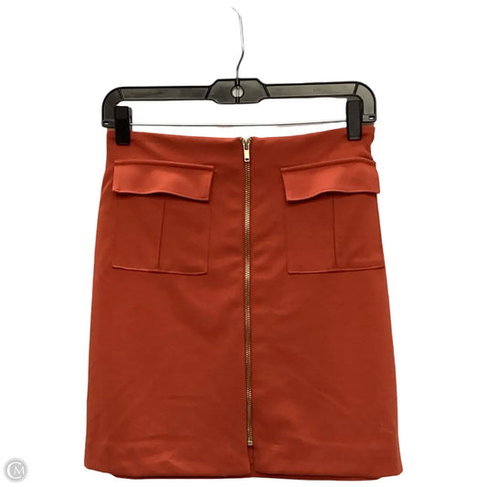 Skirt Mini & Short By Banana Republic In Orange, Size: Xs