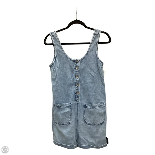 Romper By Happily Grey In Blue Denim, Size: Xs