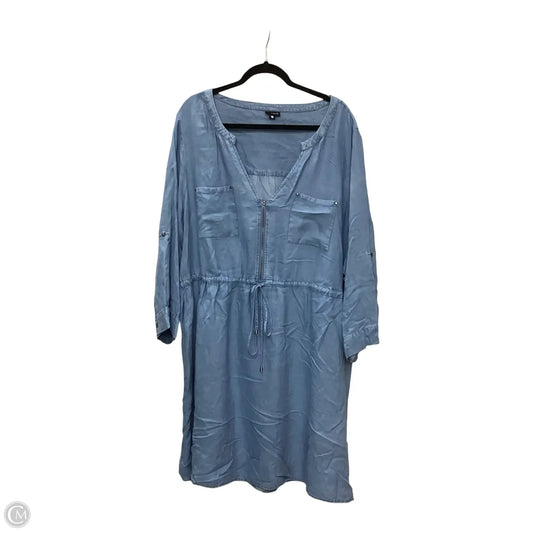 Dress Casual Short By Torrid In Blue Denim, Size: 4x