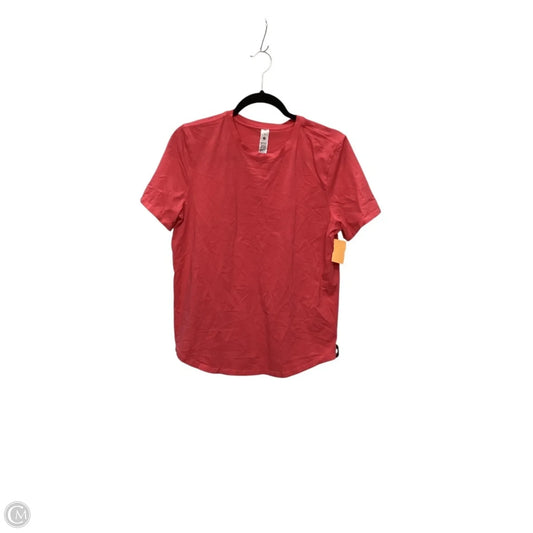 Athletic Top Short Sleeve By Lululemon In Pink, Size: 8