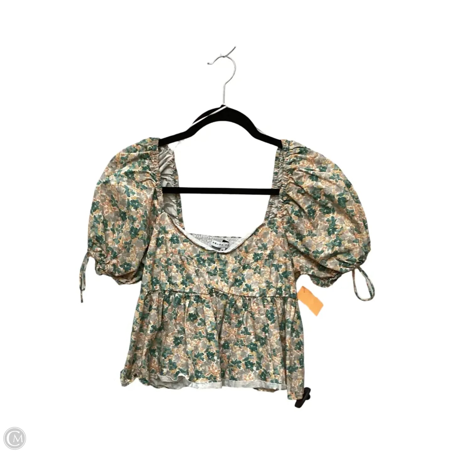 Blouse Short Sleeve By English Factory In Floral Print, Size: M