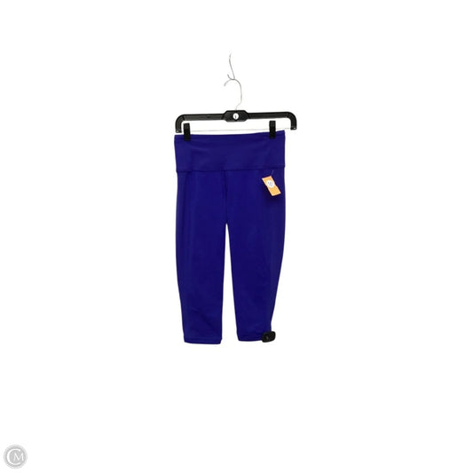 Athletic Capris By Lululemon In Blue, Size: 4