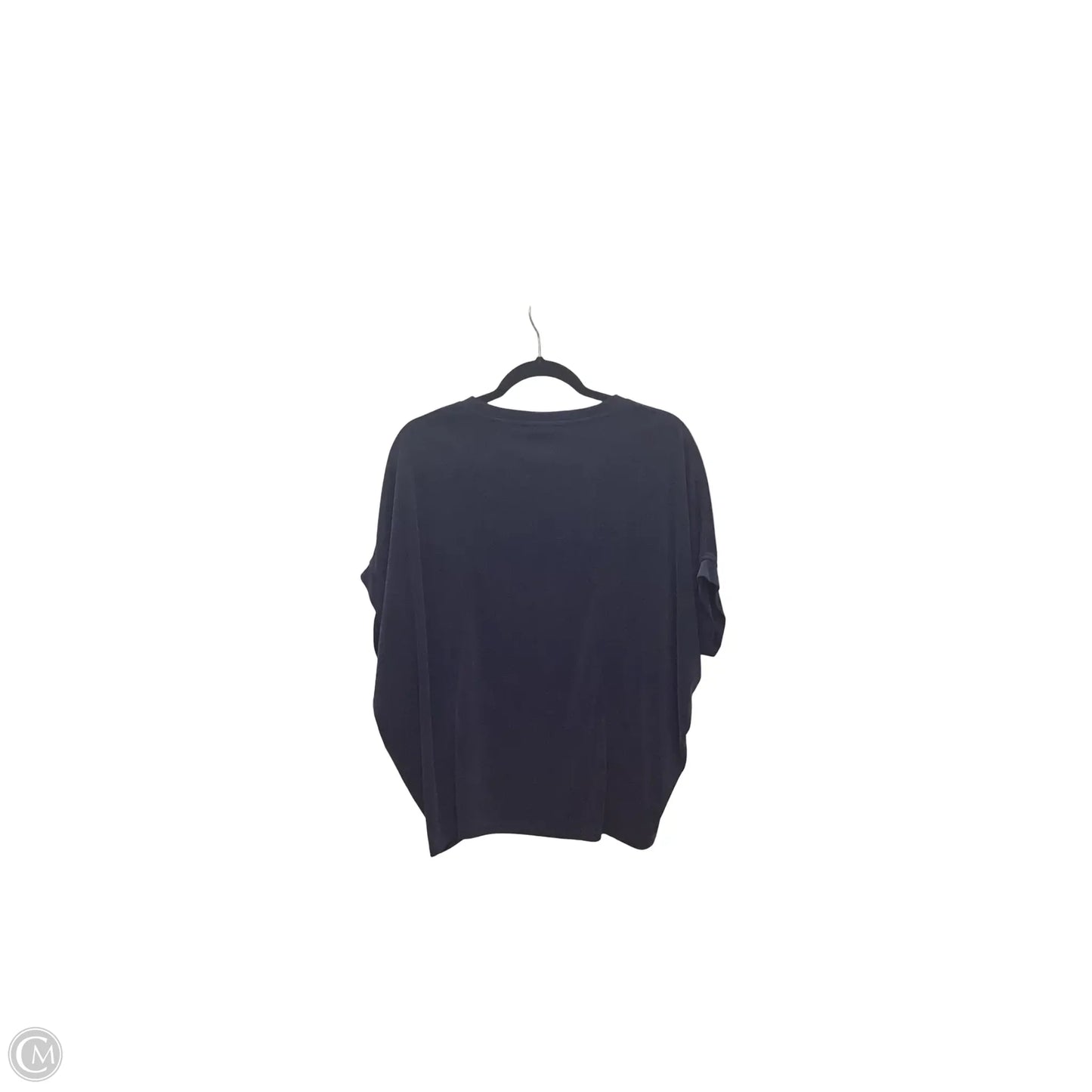 Blouse Short Sleeve By Chicos In Navy, Size: M