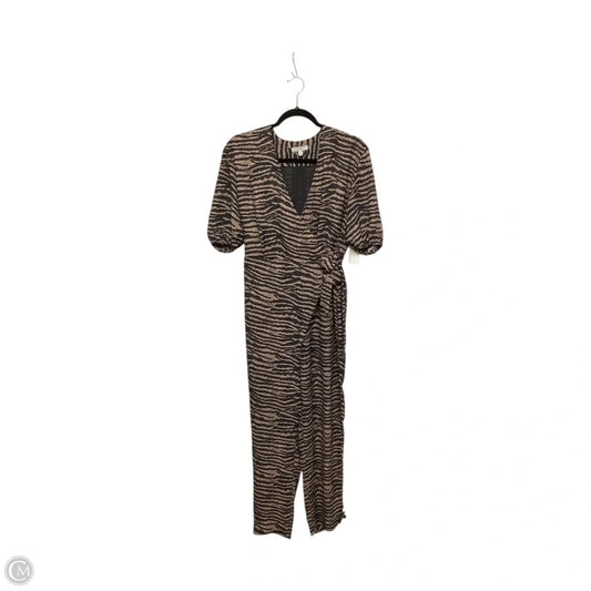 Designer Jumpsuit By Joie In Striped Pattern, Size: S