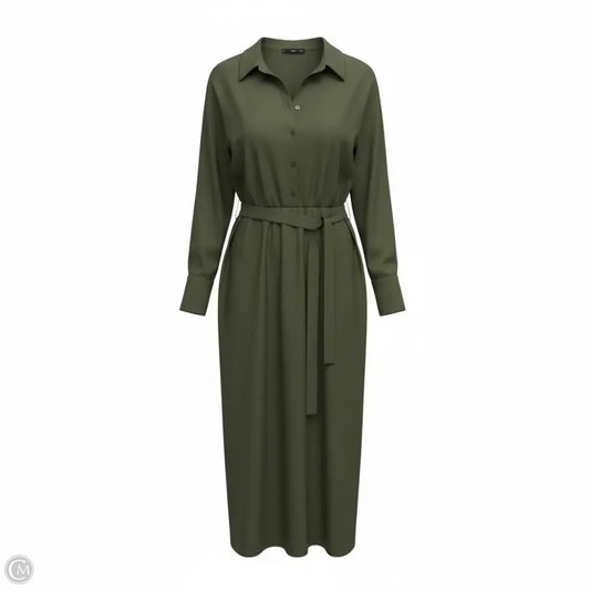 Dress Casual Maxi By Mng In Green, Size: 8