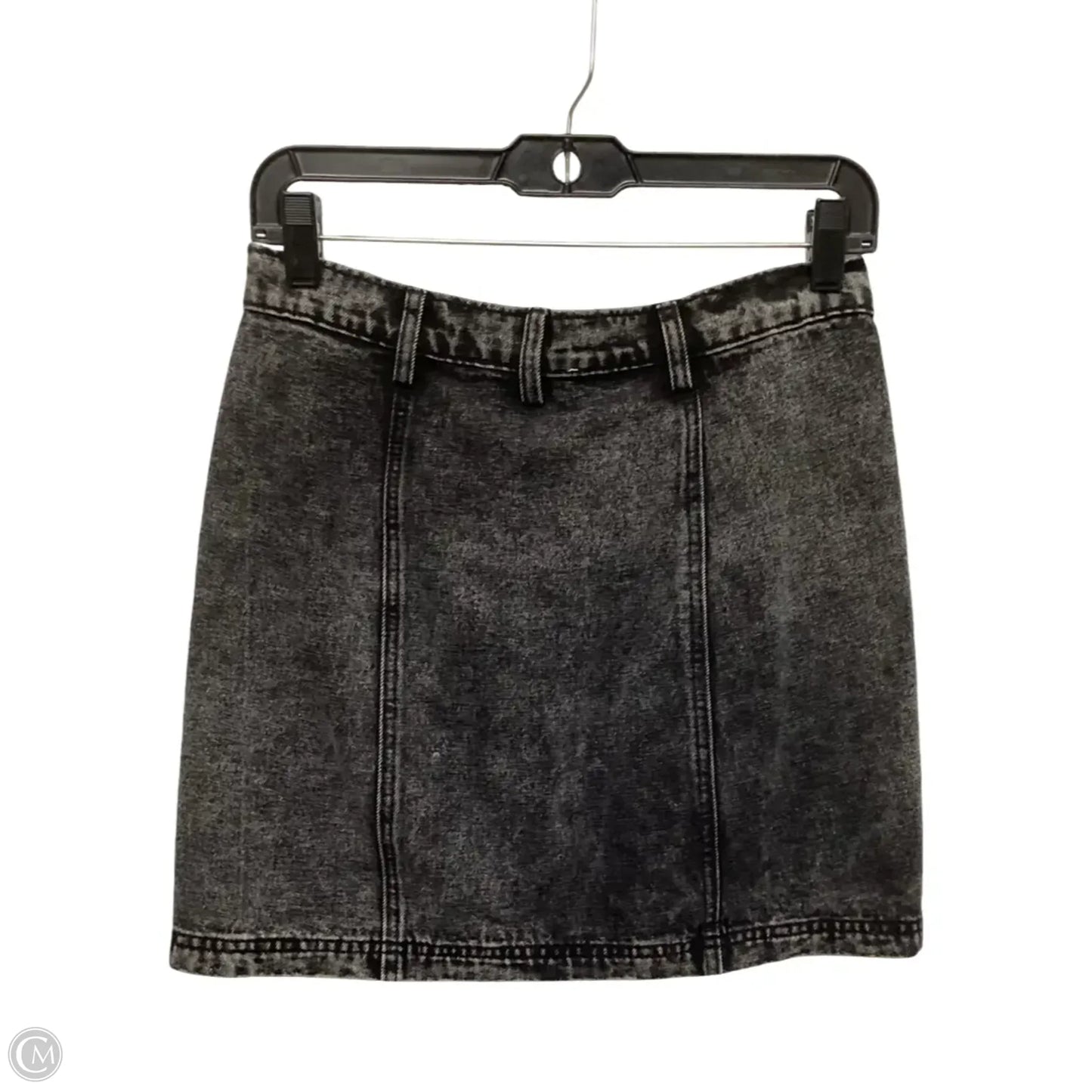 Skirt Mini & Short By Gilli In Black Denim, Size: S