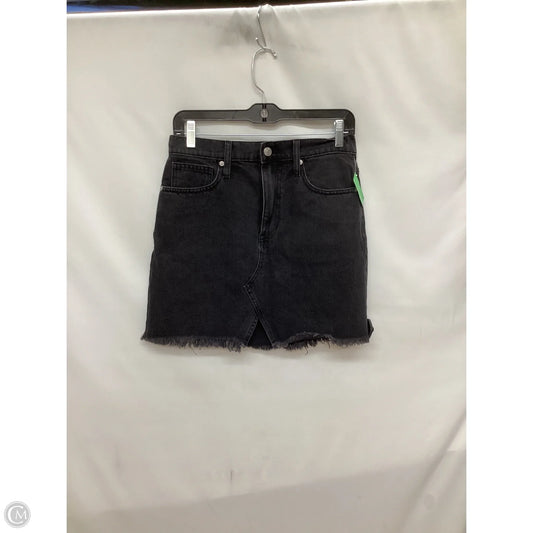 Skirt Mini & Short By Madewell In Black Denim, Size: 2
