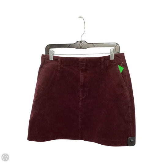 Skirt Mini & Short By Gap In Maroon, Size: 10