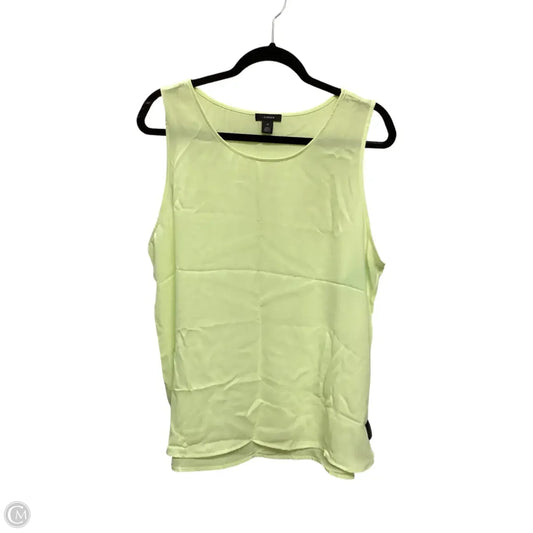 Designer Blouse Sleeveless By Halogen In Yellow, Size: Xl