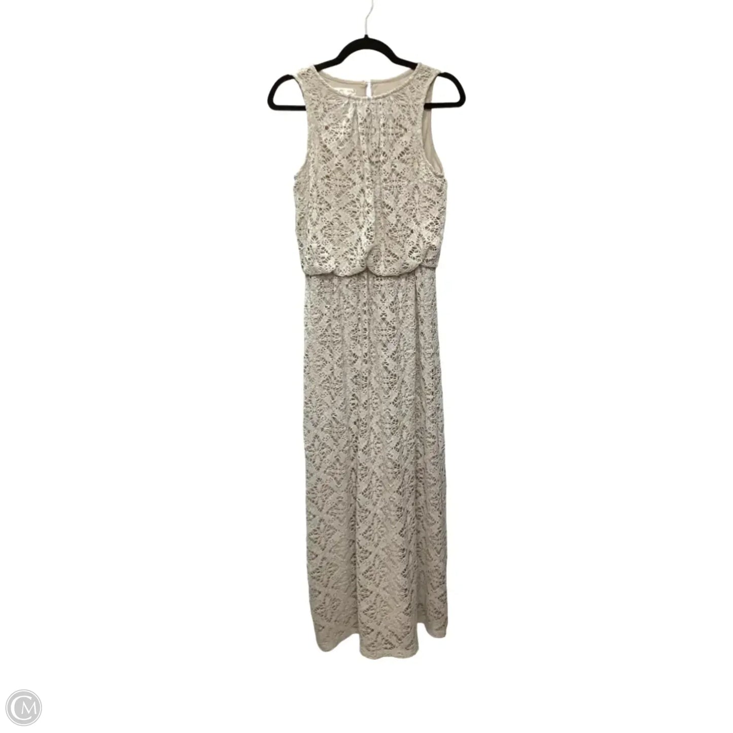 Dress Party Long By London Times In Tan, Size: 6