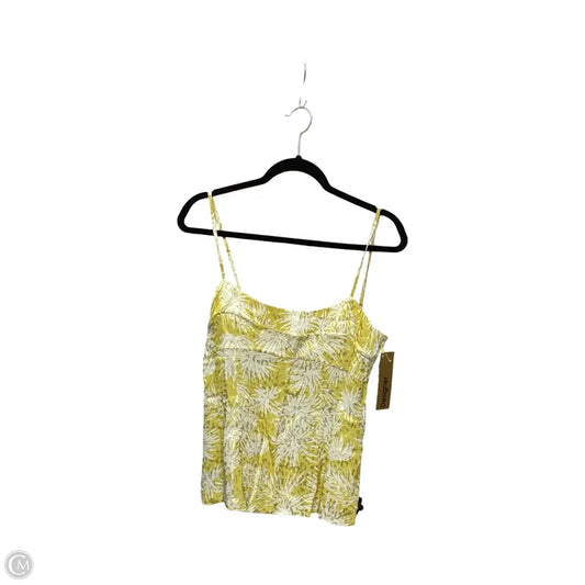 Designer Blouse Sleeveless By Rebecca Taylor In Yellow, Size: 10