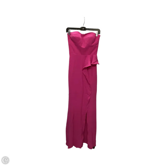 Designer Dress Party Long By Dress The Population In Pink, Size: Xxs