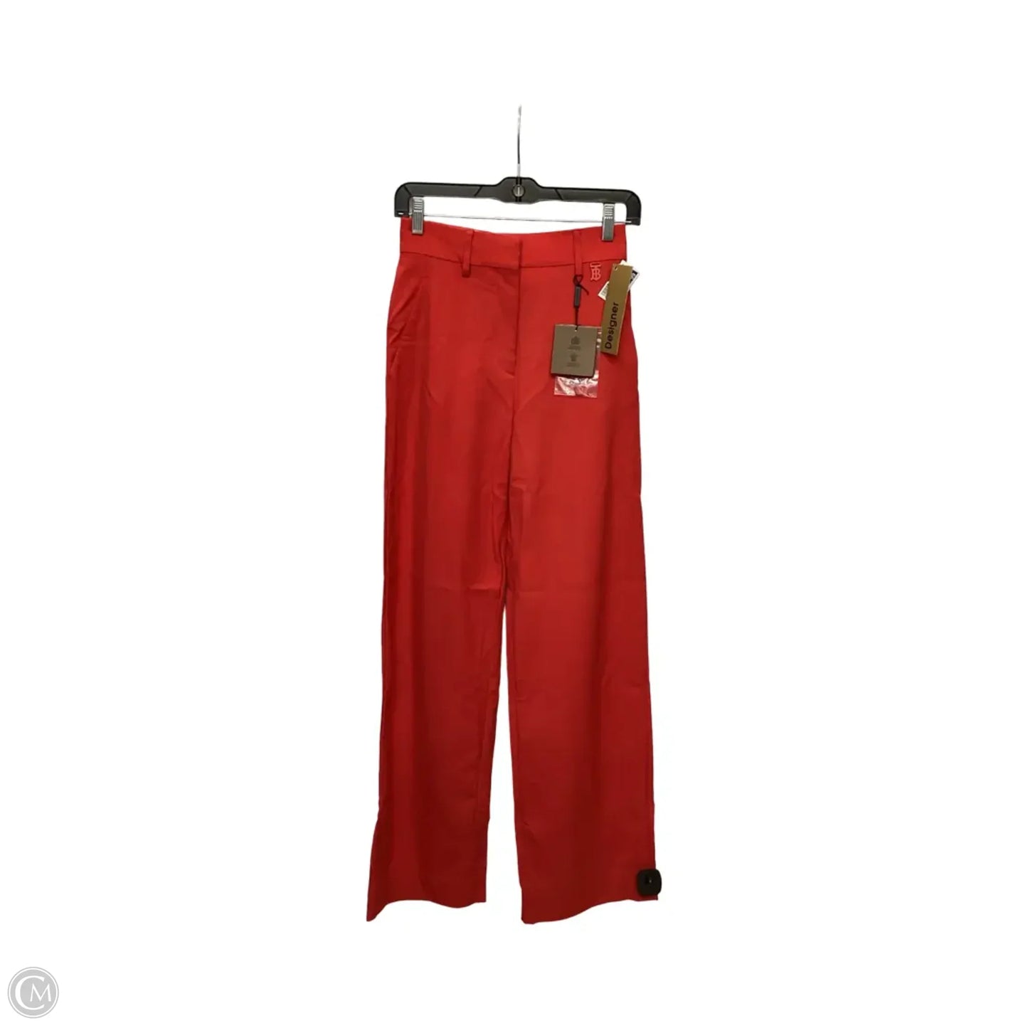 Pants Luxury Designer By Burberry In Red, Size: 0